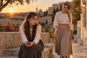 נערה מתלבטת ואמה ניגשת לשיחה